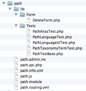 Less deeply nested directories.